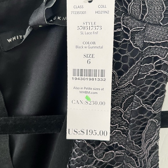 NWT -NEW WHITE HOUSE BLACK MARKET STUNNING DRESS - Picture 3 of 7